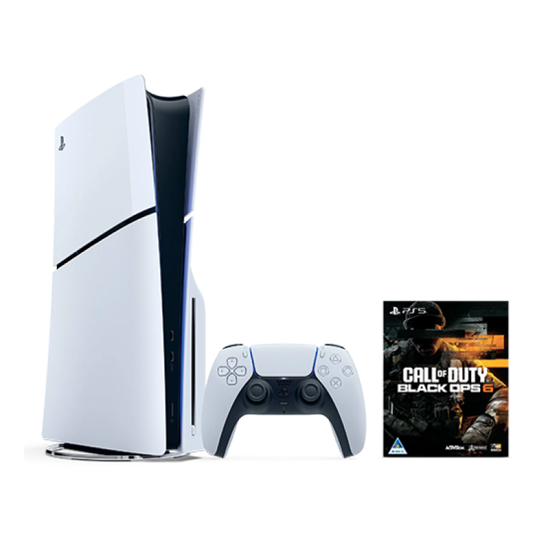 Sony PlayStation 5 Slim Disc Edition 1TB + Call of Duty: Black Ops 6 - White